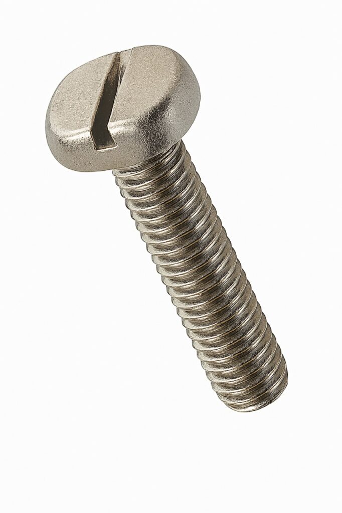 Slotted cheese head screw